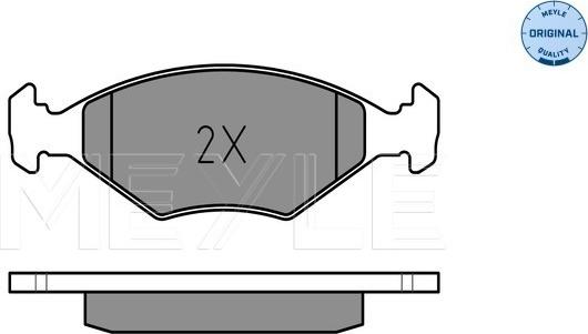 Meyle 025 211 9318 - Тормозные колодки, дисковые, комплект autospares.lv