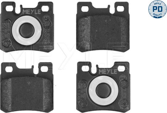 Meyle 025 211 9715/PD - Тормозные колодки, дисковые, комплект autospares.lv