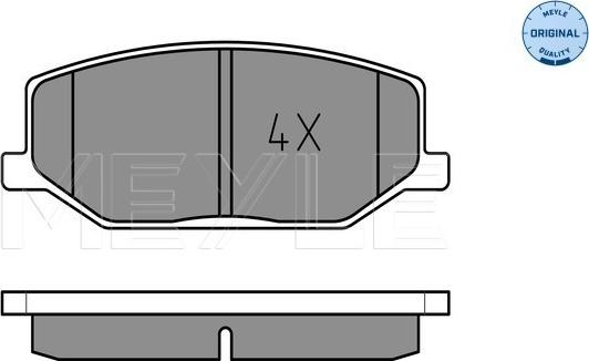 Meyle 025 211 4215 - Тормозные колодки, дисковые, комплект autospares.lv