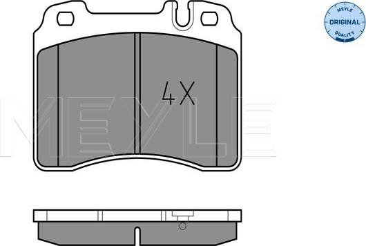 Meyle 025 211 5317 - Тормозные колодки, дисковые, комплект autospares.lv