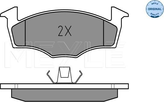 Meyle 025 218 6617 - Тормозные колодки, дисковые, комплект autospares.lv