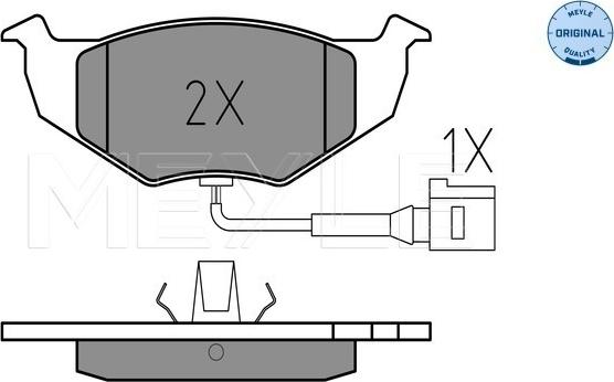 Meyle 025 218 6817/W - Тормозные колодки, дисковые, комплект autospares.lv