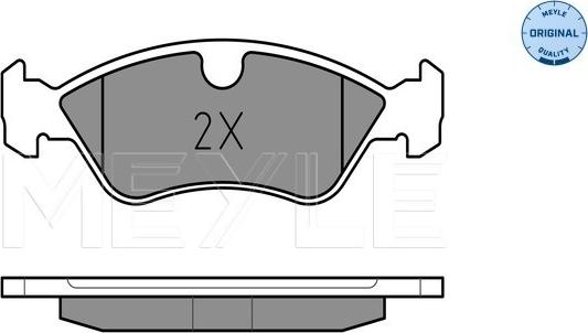 Meyle 025 218 6217 - Тормозные колодки, дисковые, комплект autospares.lv