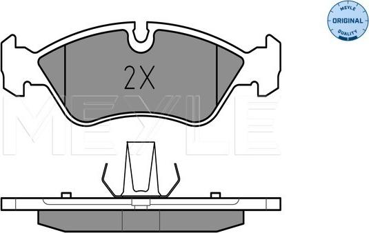 Meyle 025 218 6217 - Тормозные колодки, дисковые, комплект autospares.lv