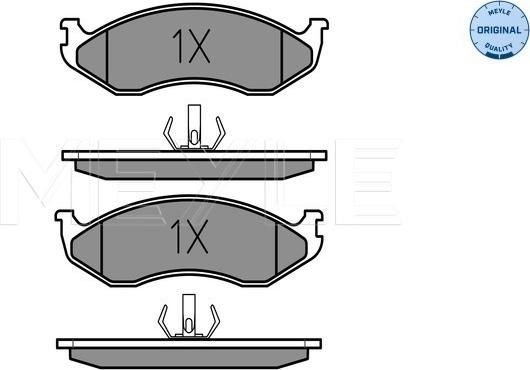 Meyle 025 218 2217 - Тормозные колодки, дисковые, комплект autospares.lv