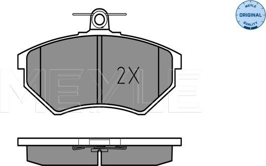 Meyle 025 213 6619/W - Тормозные колодки, дисковые, комплект autospares.lv