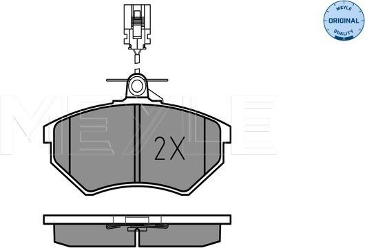 Meyle 025 213 6619/W - Тормозные колодки, дисковые, комплект autospares.lv