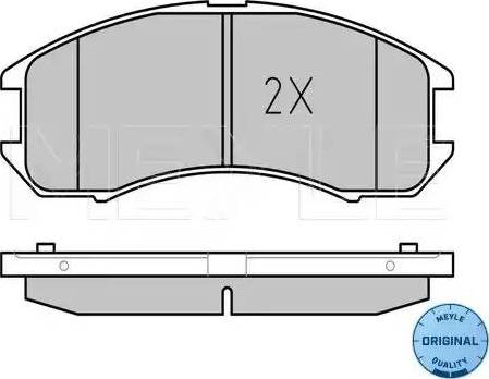 Meyle 025 213 7815/W - Тормозные колодки, дисковые, комплект autospares.lv