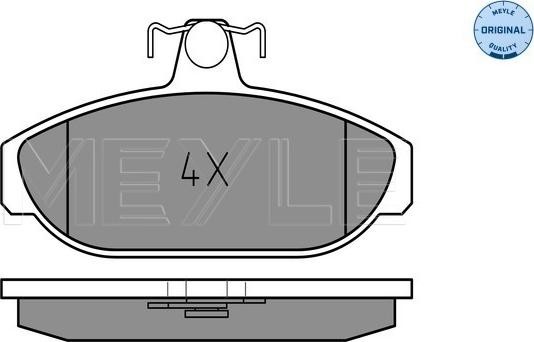 Meyle 025 212 6617 - Тормозные колодки, дисковые, комплект autospares.lv