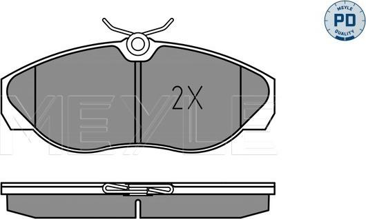 Meyle 025 217 9719/PD - Тормозные колодки, дисковые, комплект autospares.lv