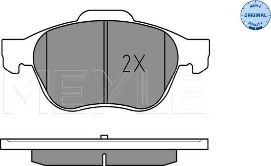 Meyle 025 239 9617/W - Тормозные колодки, дисковые, комплект autospares.lv