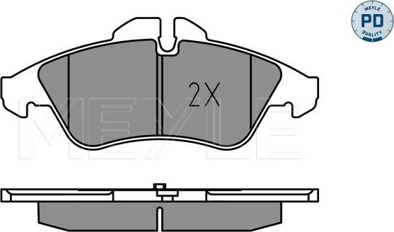 Meyle 025 239 9020/PD - Тормозные колодки, дисковые, комплект autospares.lv