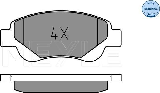 Meyle 025 239 5917 - Тормозные колодки, дисковые, комплект autospares.lv