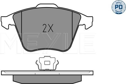 Meyle 025 239 5020/PD - Тормозные колодки, дисковые, комплект autospares.lv