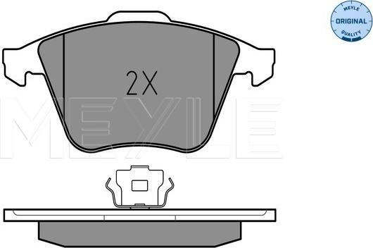 Meyle 025 239 5020/W - Тормозные колодки, дисковые, комплект autospares.lv