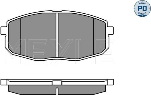 Meyle 025 239 6617/PD - Тормозные колодки, дисковые, комплект autospares.lv