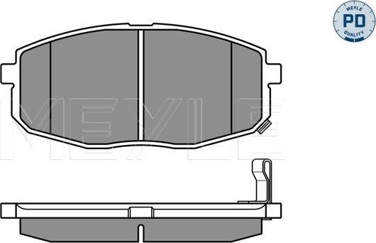 Meyle 025 239 6617/PD - Тормозные колодки, дисковые, комплект autospares.lv