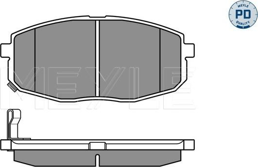 Meyle 025 239 6617/PD - Тормозные колодки, дисковые, комплект autospares.lv