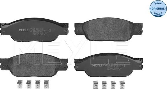 Meyle 025 239 0818 - Тормозные колодки, дисковые, комплект autospares.lv