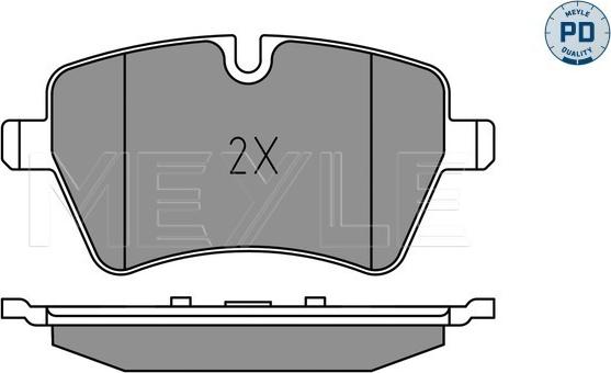 Meyle 025 239 8418/PD - Тормозные колодки, дисковые, комплект autospares.lv