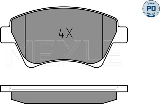 Meyle 025 239 3018/PD - Тормозные колодки, дисковые, комплект autospares.lv