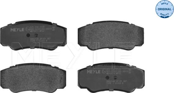 Meyle 025 239 2120 - Тормозные колодки, дисковые, комплект autospares.lv