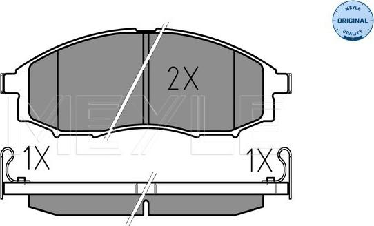 Meyle 025 239 7017/W - Тормозные колодки, дисковые, комплект autospares.lv