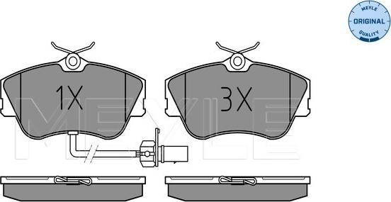 Meyle 025 234 4519/W - Тормозные колодки, дисковые, комплект autospares.lv