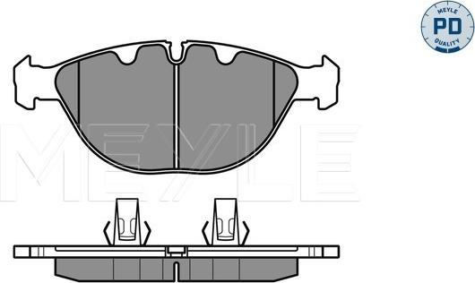 Meyle 025 234 4821/PD - Тормозные колодки, дисковые, комплект autospares.lv