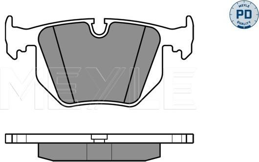 Meyle 025 234 4717/PD - Тормозные колодки, дисковые, комплект autospares.lv