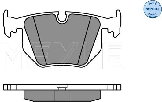 Meyle 025 234 4717 - Тормозные колодки, дисковые, комплект autospares.lv