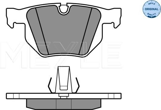 Meyle 025 234 4717 - Тормозные колодки, дисковые, комплект autospares.lv