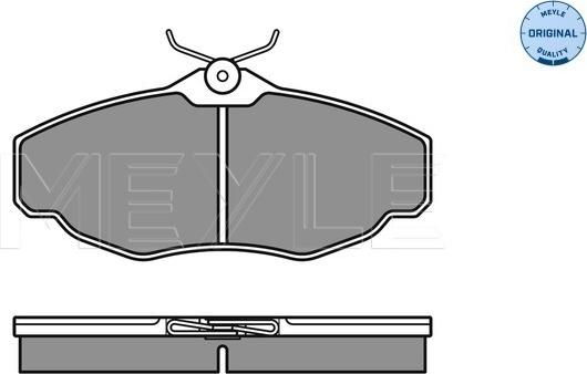 Meyle 025 234 5219 - Тормозные колодки, дисковые, комплект autospares.lv