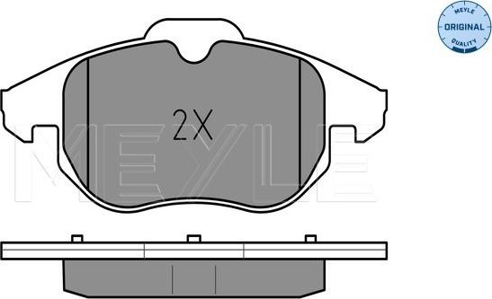 Meyle 025 234 0220 - Тормозные колодки, дисковые, комплект autospares.lv