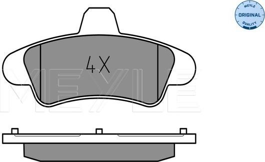 Meyle 025 234 1015/A - Тормозные колодки, дисковые, комплект autospares.lv