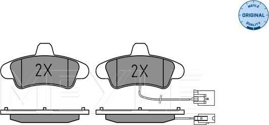 Meyle 025 234 1015/B - Тормозные колодки, дисковые, комплект autospares.lv