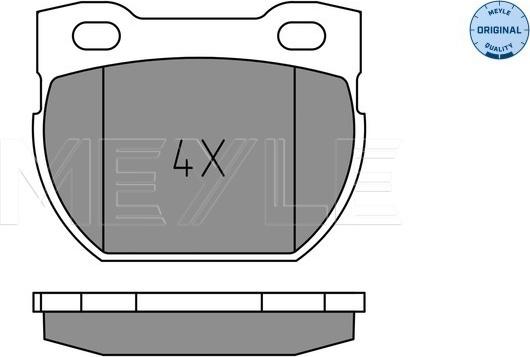 Meyle 025 234 7118 - Тормозные колодки, дисковые, комплект autospares.lv