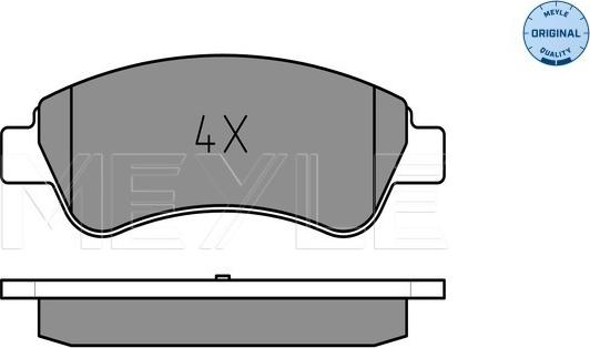 Meyle 025 235 9919 - Тормозные колодки, дисковые, комплект autospares.lv