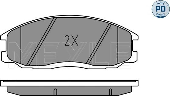 Meyle 025 235 6916/PD - Тормозные колодки, дисковые, комплект autospares.lv