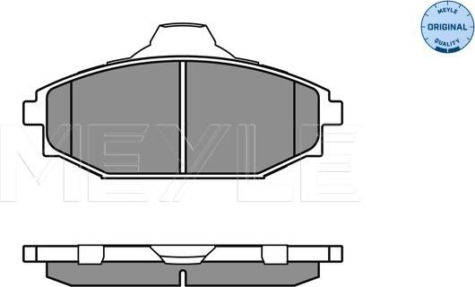 Meyle 025 235 1816/W - Тормозные колодки, дисковые, комплект autospares.lv