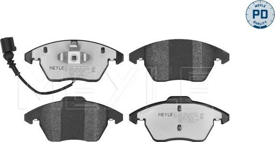 Meyle 025 235 8720/PD - Тормозные колодки, дисковые, комплект autospares.lv