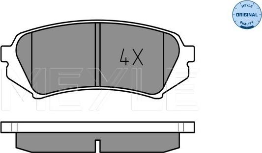 Meyle 025 235 3917 - Тормозные колодки, дисковые, комплект autospares.lv