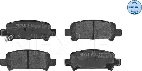 Meyle 025 235 7214/W - Тормозные колодки, дисковые, комплект autospares.lv