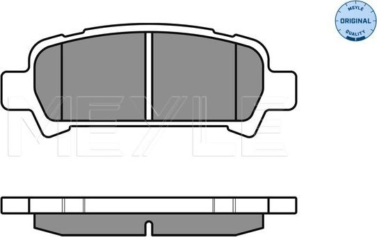 Meyle 025 235 7214/W - Тормозные колодки, дисковые, комплект autospares.lv