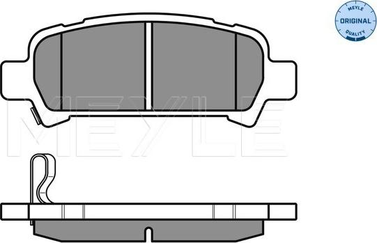 Meyle 025 235 7214/W - Тормозные колодки, дисковые, комплект autospares.lv