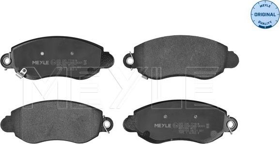 Meyle 025 235 7718/W - Тормозные колодки, дисковые, комплект autospares.lv