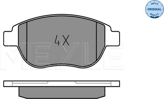 Meyle 025 236 0019 - Тормозные колодки, дисковые, комплект autospares.lv