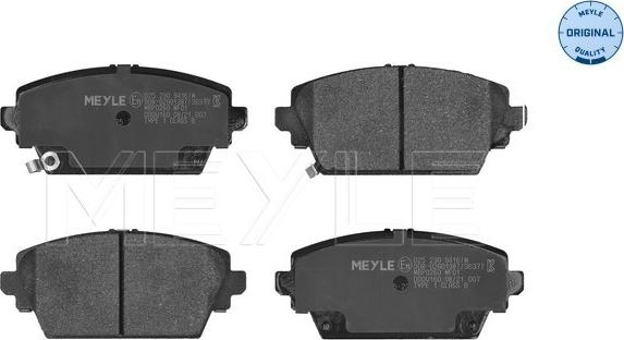 Meyle 025 230 9416/W - Тормозные колодки, дисковые, комплект autospares.lv