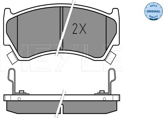 Meyle 025 230 0415/W - Тормозные колодки, дисковые, комплект autospares.lv