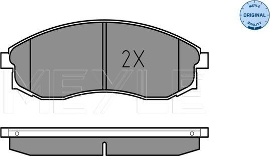 Meyle 025 230 8617/W - Тормозные колодки, дисковые, комплект autospares.lv